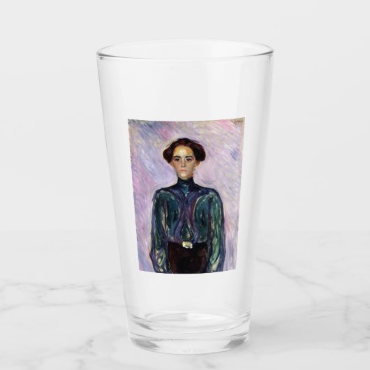 Frau Schwarz (von Edvard Munch) Glas (Vorderseite)