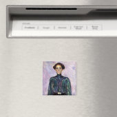 Frau Schwarz (von Edvard Munch) Magnet (In Situ (Geschirrspüler))