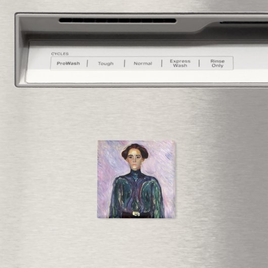 Frau Schwarz (von Edvard Munch) Magnet (In Situ (Geschirrspüler))