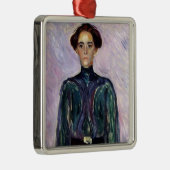 Frau Schwarz (von Edvard Munch) Ornament Aus Metall (Rechts)