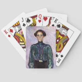 Frau Schwarz (von Edvard Munch) Spielkarten