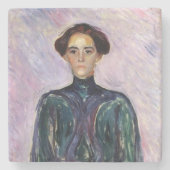 Frau Schwarz (von Edvard Munch) Steinuntersetzer (Vorderseite)