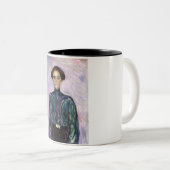 Frau Schwarz (von Edvard Munch) Zweifarbige Tasse (VorderseiteRechts)
