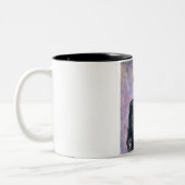Frau Schwarz (von Edvard Munch) Zweifarbige Tasse (Links)