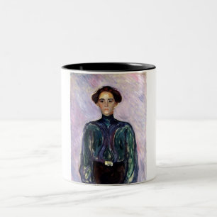 Frau Schwarz (von Edvard Munch) Zweifarbige Tasse