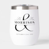 Frau Schwarz-weiße Gastgeschenk Hochzeit (Vorderseite)