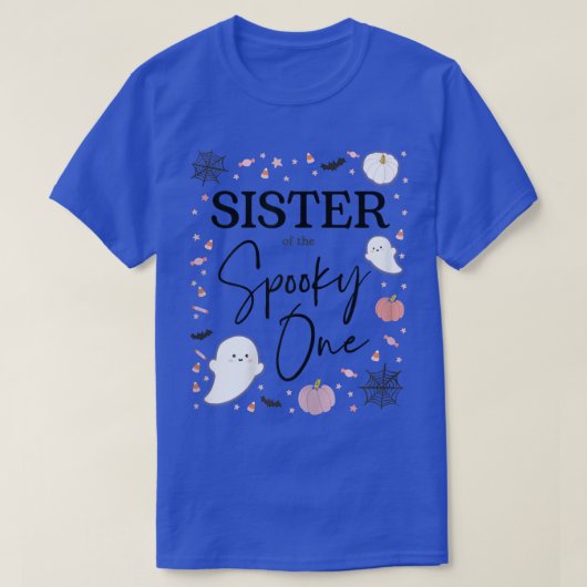 Frau Schwester der Spooky One Girl First Birthda T-Shirt (Design vorne)
