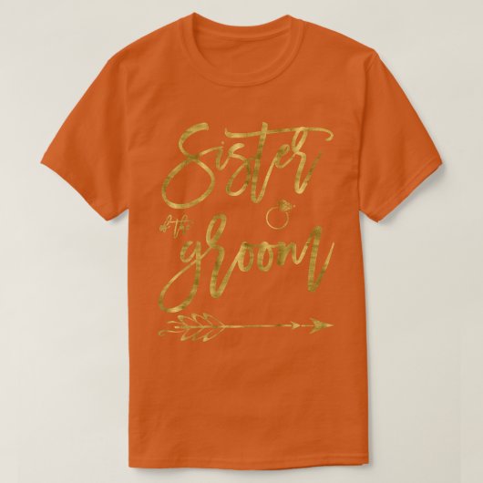 Frau Schwester von Shirt mit Arrow Dark Yello (Design vorne)