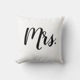 Frau Script Bedroom Wedding Pillow Kissen
