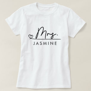 Frau Script Custom Wedding T-Shirt