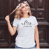 Frau Script Custom Wedding T-Shirt