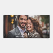 Frau Script Heart Arrows Newlywed Schreibtischunterlage (Vorderseite)