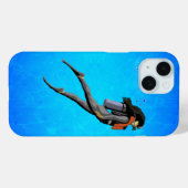 Frau SCUBA Diving Case-Mate iPhone Hülle (Rückseite (Horizontal))