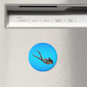 Frau SCUBA Diving Magnet (In Situ (Geschirrspüler))