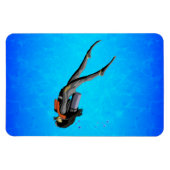 Frau SCUBA Diving Magnet (Horizontal)
