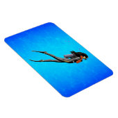 Frau SCUBA Diving Magnet (Rechte Seite)