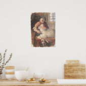 Frau Sgehört Sheep Ancher Poster (Küche)