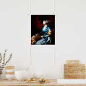 Frau Siddons von Thomas Gainsborough Poster (Küche)