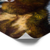 Frau Siddons von Thomas Gainsborough Poster (Ecke)