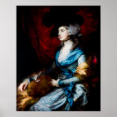 Frau Siddons von Thomas Gainsborough Poster (Vorne)