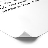 Frau - sie, die Generationen trägt Poster (Ecke)