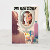 Frau, Sie werden lustige Tochter Geburtstag Karte (Vorderseite)