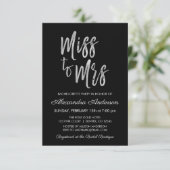 Frau Silver Junggeselinnen-Abschied Einladung (Stehend Vorderseite)