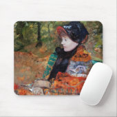 Frau sitzt auf der Bank, Mary Cassatt Mousepad (Mit Mouse)