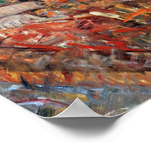 Frau sitzt auf der Bank, Mary Cassatt Poster (Ecke)