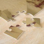 Frau sitzt draußen puzzle (Seite)