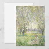 Frau sitzt unter den Willows | Claude Monet (Vorne/Hinten)