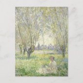 Frau sitzt unter den Willows | Claude Monet Postkarte (Vorderseite)