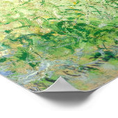 Frau sitzt unter Willows - Claude Monet Fine Art Poster (Ecke)