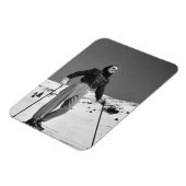 Frau Skier Magnet (Linke Seite)