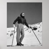 Frau Skier Poster (Vorne)