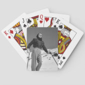 Frau Skier Spielkarten (Rückseite)