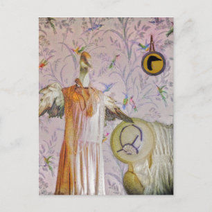 Frau Smews Portrait Postkarte