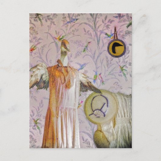 Frau Smews Portrait Postkarte (Vorderseite)