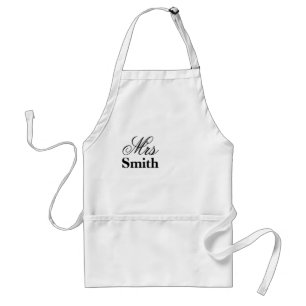 Frau Smith Personalisierter Name Schürze