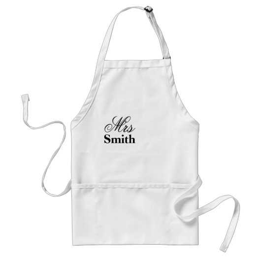 Frau Smith Personalized Name Schürze (Vorne)