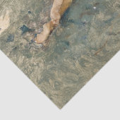 Frau Sonnenbaden am Strand von Portici Seidenpapier (Detail)