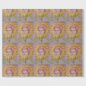 Frau Sonnenblume Geschenkpapier (Flach)