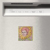 Frau Sonnenblume Magnet (In Situ (Geschirrspüler))