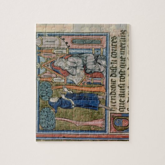 Frau Spant 95 f.268 MERLIN schreibt die Geschichte Puzzle (Vertikal)