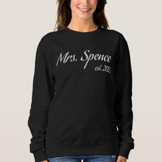 Frau SPENCE 2023 neue Braut Brautparty Hochzeit Sweatshirt