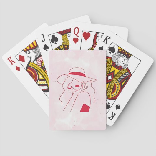 Frau Spielkarten (Rückseite)