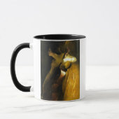 Frau spielt Cello Tasse (Links)