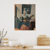 Frau spielt die Zittern — Van Meegeren Poster (Küche)