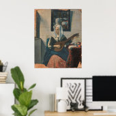 Frau spielt die Zittern — Van Meegeren Poster (Heimbüro)