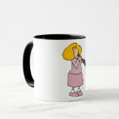 Frau spielt Klarinette-Tasse Tasse (Vorderseite Links)